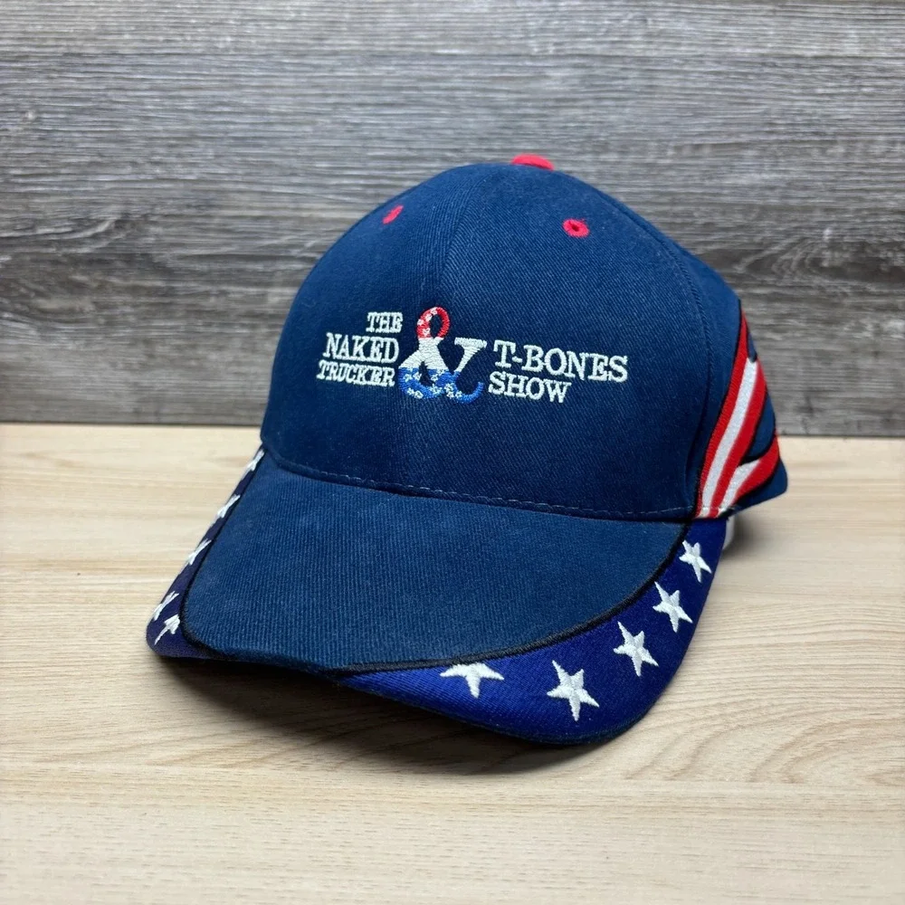The Naked Trucker & T-Bones Show Hat Cap Strap Back Blue Comedy Central TV Promo